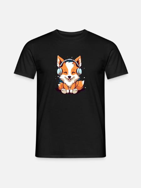 fox - Men's T-Shirt - black