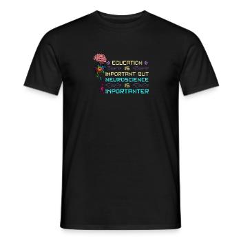 Gehirnanatomie Neurologie Arzt Medizin - Männer T-Shirt - Schwarz - Vorne - AI Model Male 178 light (178cm)