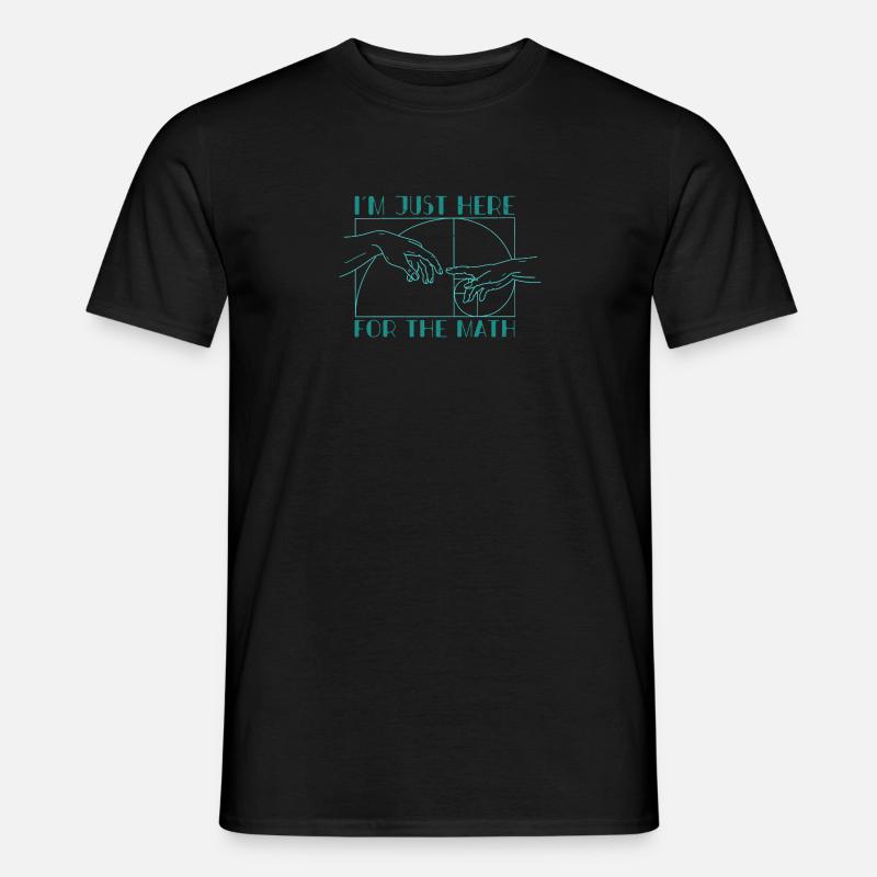 Fibonacci Zahlen Geometrie Mathe Lehrer - Männer T-Shirt - Schwarz