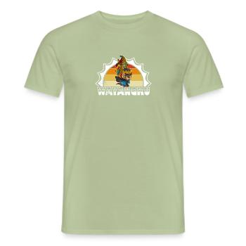 Bali Wayang Kulit Indonesien Urlaub Ozeanien - Männer T-Shirt - Sage - Vorne - AI Model Male 178 light (178cm)