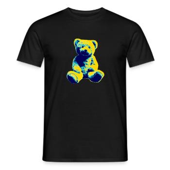Teddy Bär - Männer T-Shirt - Schwarz - Vorne - AI Model Male 178 light (178cm)