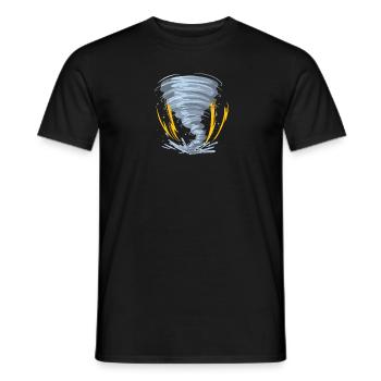 Cyclone Catastrophe naturelle Tornado Ouragan - T-shirt homme - noir - Devant - AI Model Male 178 light (178cm)