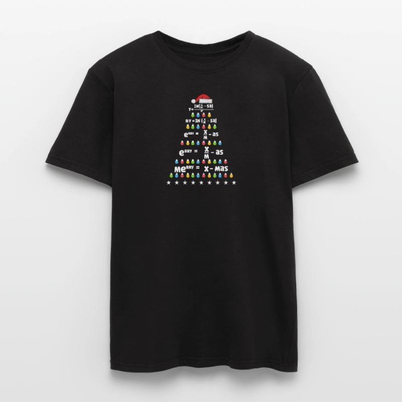 Math Christmas Tree Math Formula Math Xmas Men's T-Shirt