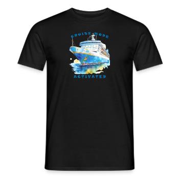 Cruise mode activated - Cruising Vacation - Men's T-Shirt - black - Front - AI Model Male 178 light (178cm)