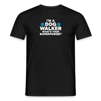 Dog Sitter Gift, Professional Dog Sitter - Men's T-Shirt - black - Front - AI Model Male 178 light (178cm)