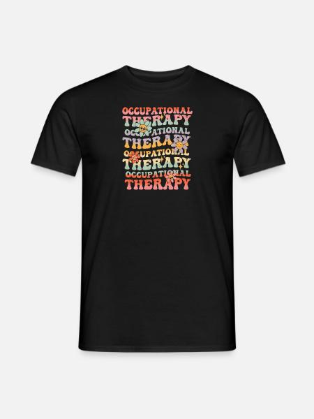 Ergotherapie Ot Vintage Groovy T-Shirt Frauen - Mænd T-shirt - sort