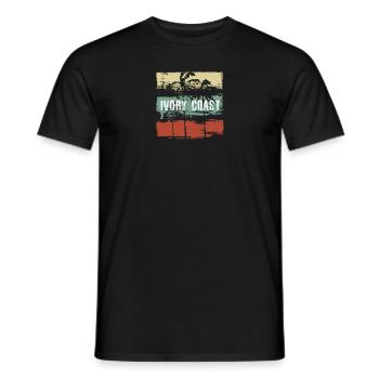 Elfenbeinküste Côte DIvoire Afrika Kunsturlaub - Männer T-Shirt - Schwarz - Vorne - AI Model Male 178 light (178cm)