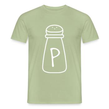 Pfefferstreuer Matching Halloween - Männer T-Shirt - Sage - Vorne - AI Model Male 178 light (178cm)
