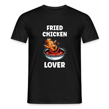 Fried Chicken Chicken Wings Chicken Gift - Men's T-Shirt - black - Front - AI Model Male 178 light (178cm)