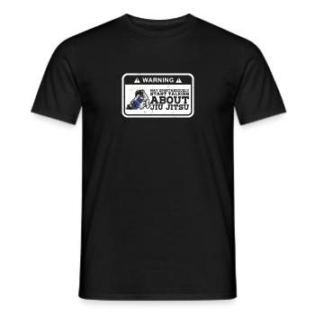 Jiu-Jitsu brésilien BJJ Sports Filles - T-shirt homme - noir - Devant - AI Model Male 178 light (178cm)