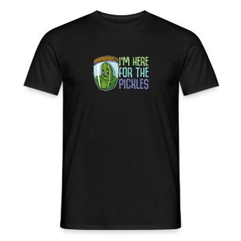 Vegan Gurke Obst Essiggurke Garten Gesund - Männer T-Shirt - Schwarz - Vorne - AI Model Male 178 light (178cm)
