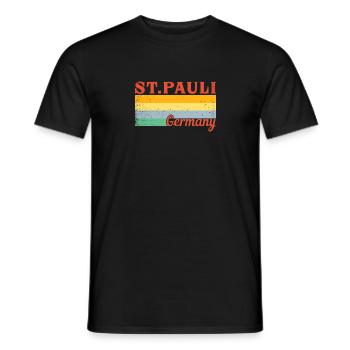 Sankt Pauli Moin Allemand Norddialekt Hamburg - T-shirt homme - noir - Devant - AI Model Male 178 light (178cm)
