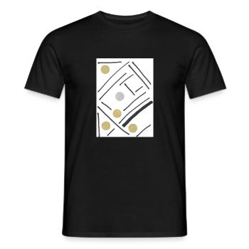 suiker - Heren T-shirt - zwart - Voor - AI Model Male 178 light (178cm)