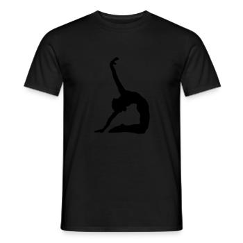 Kunstturnen Bodenturnen Turnerin - Männer T-Shirt - Schwarz - Vorne - AI Model Male 178 light (178cm)