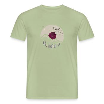 Berg auf Rekord 4 - Männer T-Shirt - Sage - Vorne - AI Model Male 178 light (178cm)