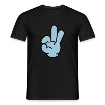 hand_comic_02 - T-shirt homme - noir - Devant - AI Model Male 178 light (178cm)