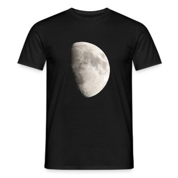 Halbmond schönes Monddesign - Männer T-Shirt - Schwarz - Vorne - AI Model Male 178 light (178cm)