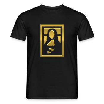 jeu de mona lisa - T-shirt homme - noir - Devant - AI Model Male 178 light (178cm)