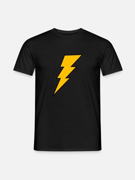 Blitz - Männer T-Shirt - Schwarz