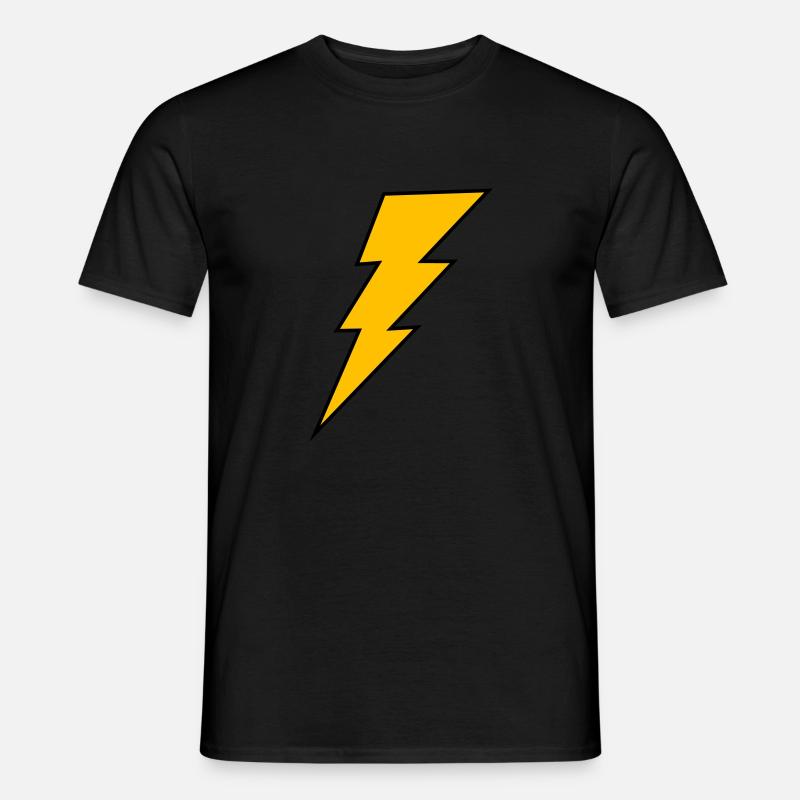 Blitz - Männer T-Shirt - Schwarz