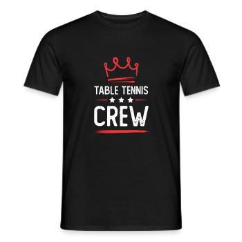 Équipe de tennis de table - T-shirt homme - noir - Devant - AI Model Male 178 light (178cm)