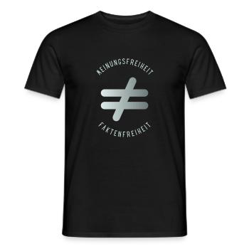 Meinungsfreiheit nicht Faktenfreiheit 4 - Männer T-Shirt - Schwarz - Vorne - AI Model Male 178 light (178cm)