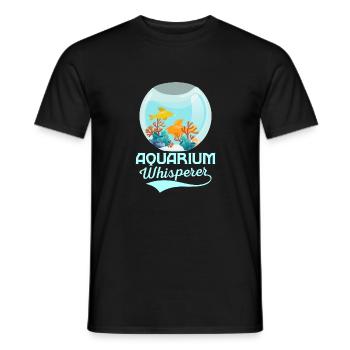 Aquarium Whisperer Fish Keeping Aquarium Owner - Männer T-Shirt - Schwarz - Vorne - AI Model Male 178 light (178cm)