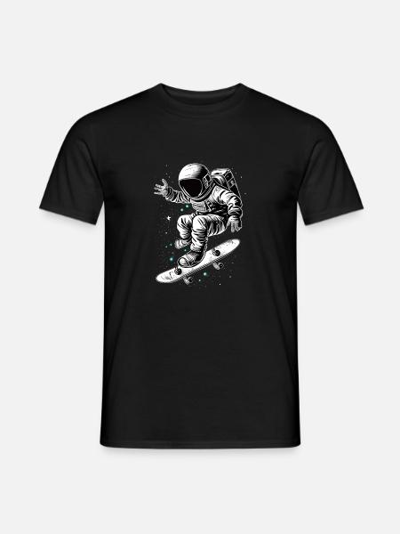 Skater Astronaut - Men's T-Shirt - black