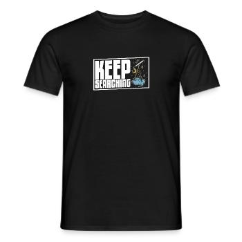 Telescope Stargazing Astronomy Hobby - Men's T-Shirt - black - Front - AI Model Male 178 light (178cm)
