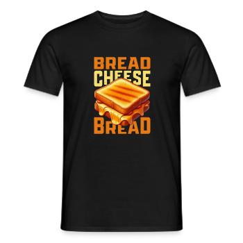 Bread Cheese Bread Grilled Cheese Sandwich - Männer T-Shirt - Schwarz - Vorne - AI Model Male 178 light (178cm)