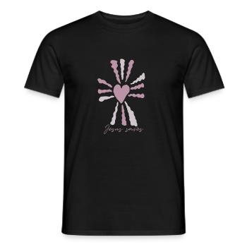 Jesus saves - Männer T-Shirt - Schwarz - Vorne - AI Model Male 178 light (178cm)