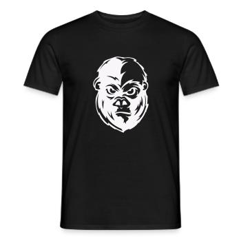 gorilla face tier - Männer T-Shirt - Schwarz - Vorne - AI Model Male 178 light (178cm)