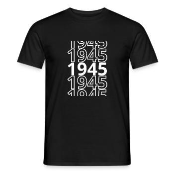 1945 1945 1945 - Männer T-Shirt - Schwarz - Vorne - AI Model Male 178 light (178cm)