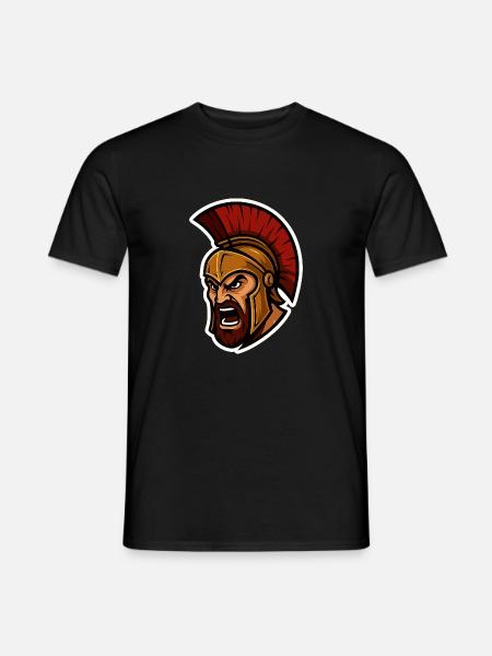 Angry Spartan - Men's T-Shirt - black