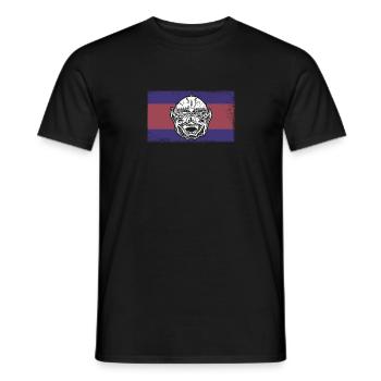 Cambodia Holidays Khmer Asia Flag Travel - Men's T-Shirt - black - Front - AI Model Male 178 light (178cm)