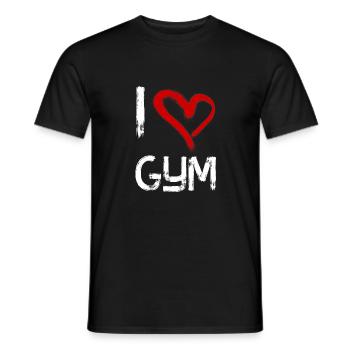 J'adore salle de gym - T-shirt homme - noir - Devant - AI Model Male 178 light (178cm)