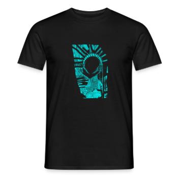 Statue of Liberty NYC - Men's T-Shirt - black - Front - AI Model Male 178 light (178cm)