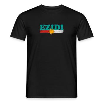 Ezidchan Yezidische Region Kurmandschi Irak - Männer T-Shirt - Schwarz - Vorne - AI Model Male 178 light (178cm)