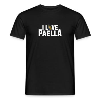 Spanish Cuisine Paella Rice Dish Travel Quote - Men's T-Shirt - black - Front - AI Model Male 178 light (178cm)