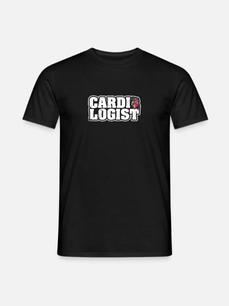 Cardiologist Training Cardiology Profession Heart - Men's T-Shirt - black