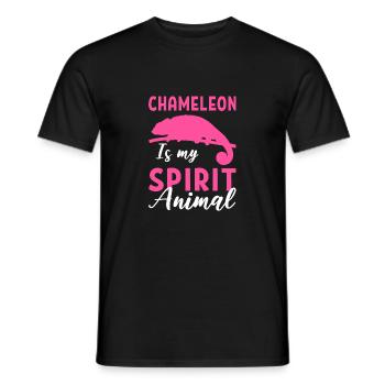 Chameleon Emotional Person Gift - Men's T-Shirt - black - Front - AI Model Male 178 light (178cm)