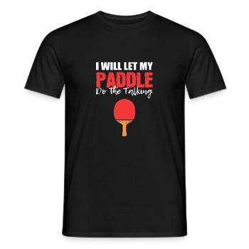 Discours Cadeau joueur professionnel - T-shirt homme - noir - Devant - AI Model Male 178 light (178cm)