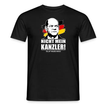 Pas ma chancelière - T-shirt homme - noir - Devant - AI Model Male 178 light (178cm)