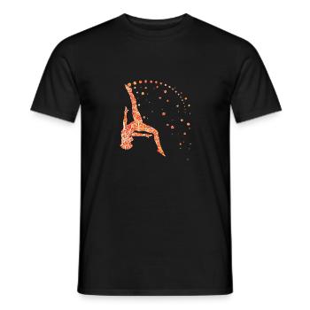 Gymnastik - Männer T-Shirt - Schwarz - Vorne - AI Model Male 178 light (178cm)