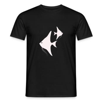 Fisch Aquarium Meerestier Klima Umweltschutz - Männer T-Shirt - Schwarz - Vorne - AI Model Male 178 light (178cm)