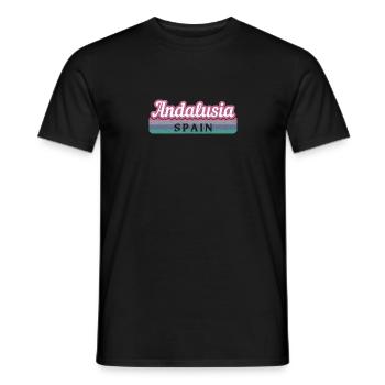 Sevilla Granada Andalusien Spanien Flagge - Männer T-Shirt - Schwarz - Vorne - AI Model Male 178 light (178cm)