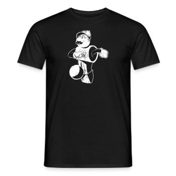 Tischfußball - Männer T-Shirt - Schwarz - Vorne - AI Model Male 178 light (178cm)