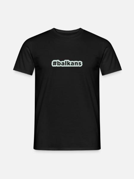 Balkan Slav Brate Herkunft Urlaub Serbien - Männer T-Shirt - Schwarz