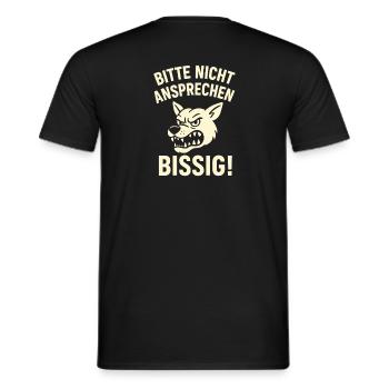 S’il vous plaît, ne leur parlez pas - T-shirt homme - noir - Dos - AI Model Male 178 light (178cm)