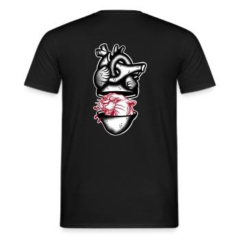 Heart Panthere black and red - T-shirt homme - noir - Dos - AI Model Male 178 light (178cm)
